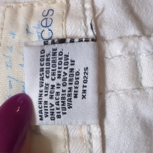 White Low Rise Flare Jeans 5/6 - Picture 7 of 8